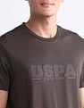 USPA Active Brand Embossed Slim Fit T-Shirt