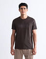 USPA Active Brand Embossed Slim Fit T-Shirt