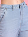 Flying Machine Women High Rise Cargo Pocket Jogger Jeans