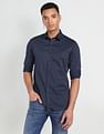 Flying Machine Cotton Sateen Vertical Stripe Shirt