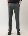 Arrow Regular Fit Solid Spring Sorbet Trousers