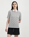 Tommy Hilfiger Slim Fit Geometric Printed Polo Shirt