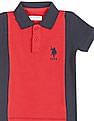U.S. Polo Assn. Kids Boys Embroidered Colour Block Polo Shirt
