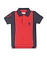 U.S. Polo Assn. Kids Boys Embroidered Colour Block Polo Shirt