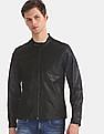 U.S. Polo Assn. Zip Up Front Solid Biker Jacket