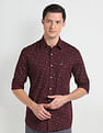 Arrow Sports Floral Print Cotton Shirt