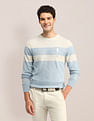 U.S. Polo Assn. Colour Blocked Regular Fit Sweater
