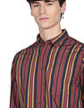 Flying Machine Vertical Stripe Cotton Shirt