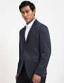 Tommy Hilfiger Self-Design Regular-Fit Polyester Blazer