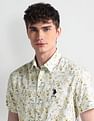U.S. Polo Assn. Short Sleeve Slim Fit Floral Shirt