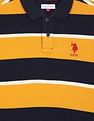 U.S. Polo Assn. Kids Boys Horizontal Stripe Cotton Polo Shirt