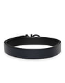 Calvin Klein Leather Reversible Metal Diagonal Belt
