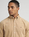 Tommy Hilfiger Solid Corduroy Regular Fit  Shirt