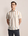 U.S. Polo Assn. Vertical Stripe Linen Blend Shirt