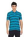 U.S. Polo Assn. Denim Co. Ribbed Collar Printed Polo Shirt