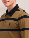 U.S. Polo Assn. Horizontal Striped Slim Fit Polo Shirt