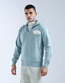 Flying Machine Solid High Neck Sweatshirt