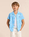 U.S. Polo Assn. Kids Boys Relaxed Fit All Over Printed Shirt