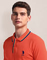 U.S. Polo Assn. Tipped Collar Slim Polo Shirt