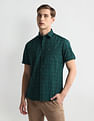 Arrow Sports Windowpane Check Cotton Shirt