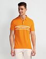 U.S. Polo Assn. Denim Co. Brand Print Pique Polo Shirt