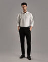 Tommy Hilfiger Striped Regular Fit Plain Woven Shirt
