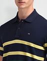 Arrow Sport Horizontal Striped Regular Polo Shirt