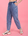 Flying Machine Women High Rise Acid Wash Jogger Jeans