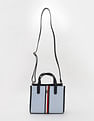 Tommy Hilfiger Solid Blue Nylon Handbag