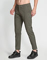 Flying Machine Twill Geometric Print Trousers