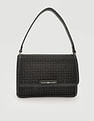 Tommy Hilfiger Printed Black Polyester Sling Bags