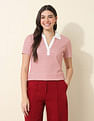 U.S. Polo Assn. Women Relaxed Fit Striped Polo Shirt