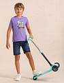 U.S. Polo Assn. Kids Boys Graphic Printed Regular Fit T-Shirt