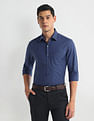 Arrow Geometric Patterned Dobby Shirt