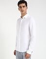 Calvin Klein Jeans Solid Slim Fit Plain Woven Shirt