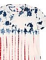 U.S. Polo Assn. Kids Boys White Patch Pocket Tie Dye T-Shirt