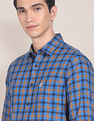 U.S. Polo Assn. Spread Collar Grid Tattersall Check Casual Shirt