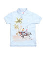 U.S. Polo Assn. Kids Boys Regular Fit Graphic Printed Polo Shirt