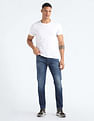 Flying Machine Slash Slim Tapered Fit Whiskered Jeans