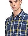 U.S. Polo Assn. Denim Co. Spread Collar Checked Casual Shirt