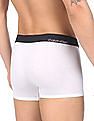 Calvin Klein Underwear Men White Elasticized Waistband Solid Trunks