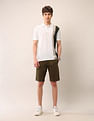 U.S. Polo Assn. Denim Co. Colourblocked Pure Cotton Polo Shirt