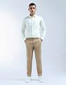 Flying Machine Slash Slim Tapered Fit Mid Rise Trouser