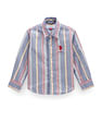 U.S. Polo Assn. Kids Boys Vertical Stripe Super Slim Fit Shirt
