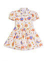 U.S. Polo Assn. Kids Girls Flare Printed Shirt Dress