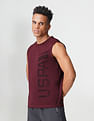 USPA Innerwear Sleeveless Brand Print Polyester I711 Vest - Pack Of 1