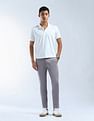 Flying Machine Mid Rise Slash Slim Tapered Fit Trousers