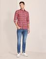 U.S. Polo Assn. Spread Collar Cotton Check Casual Shirt