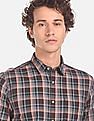 Flying Machine Check Cotton Casual Shirt