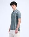 Flying Machine Vertical Striped Regular Polo Shirt